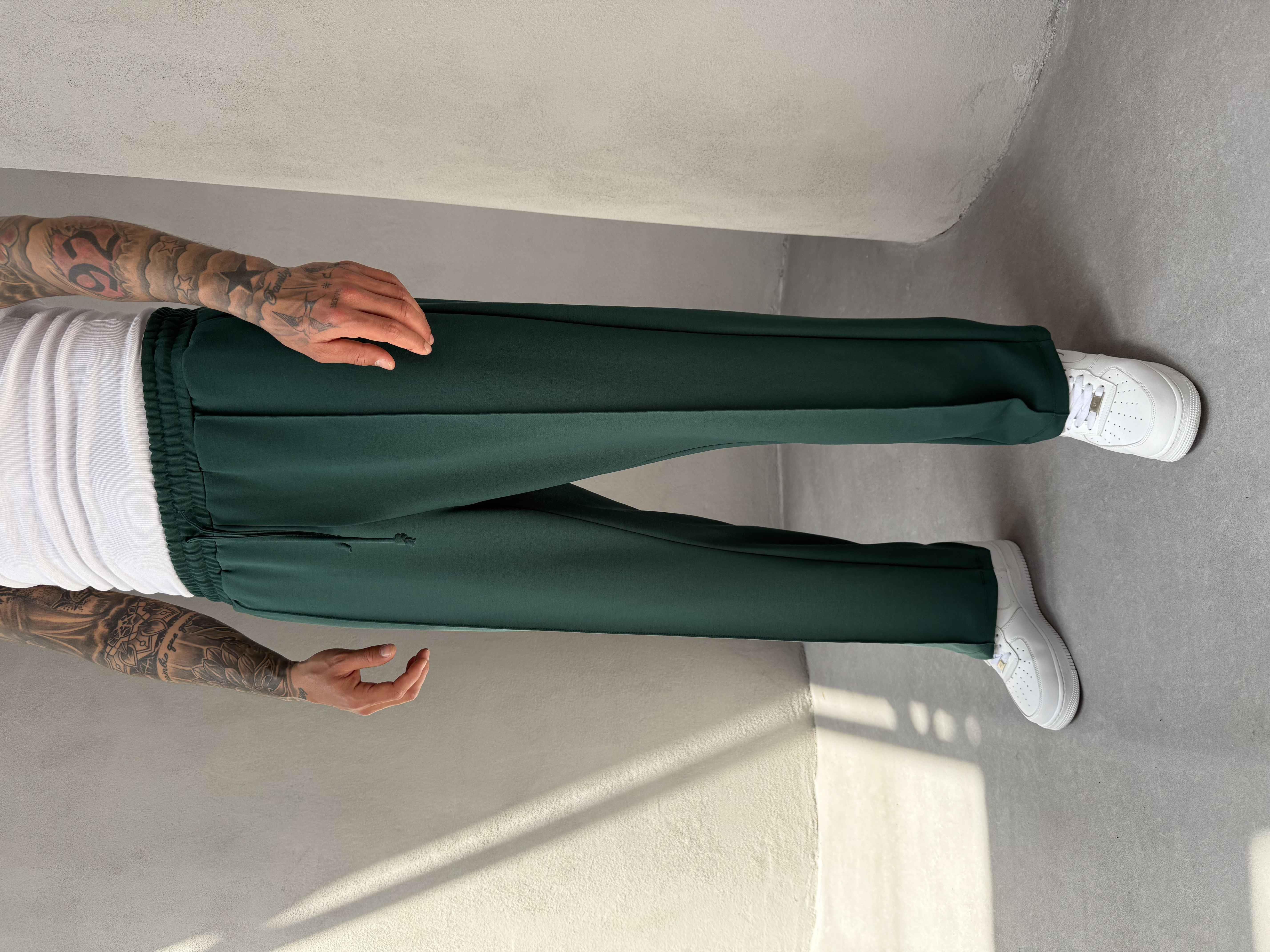 Zümrüt Doubleface Kumaş Baggy Pantolon