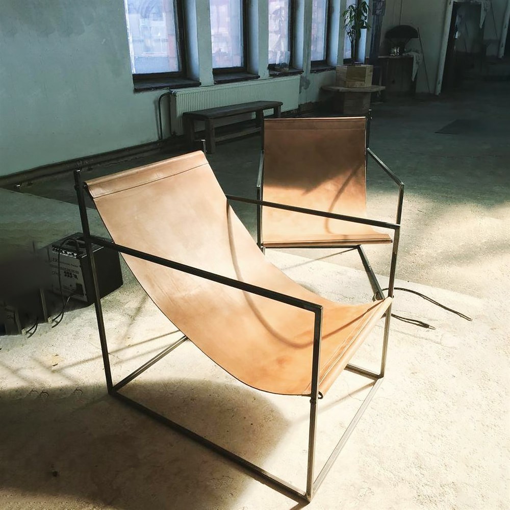 Metal Şezlong Sandalye Çerçevesi Tasarım Metal Şezlong
