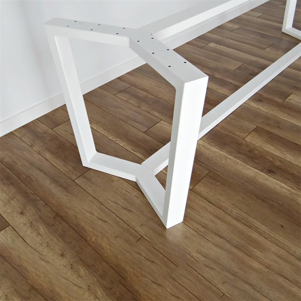 Beyaz Masa Ayağı Metal Ayak Profil Masa Ayağı