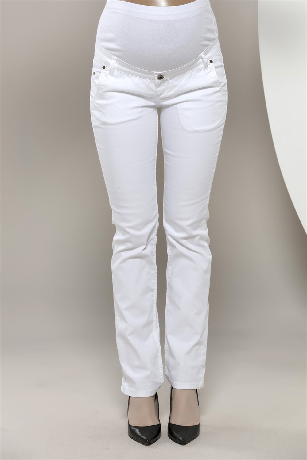 Büyük Beden Gör-Sin Hamile Pamuk Pantolon Beyaz en uygun fiyatlar yüksek  Kalite | rotarz.com