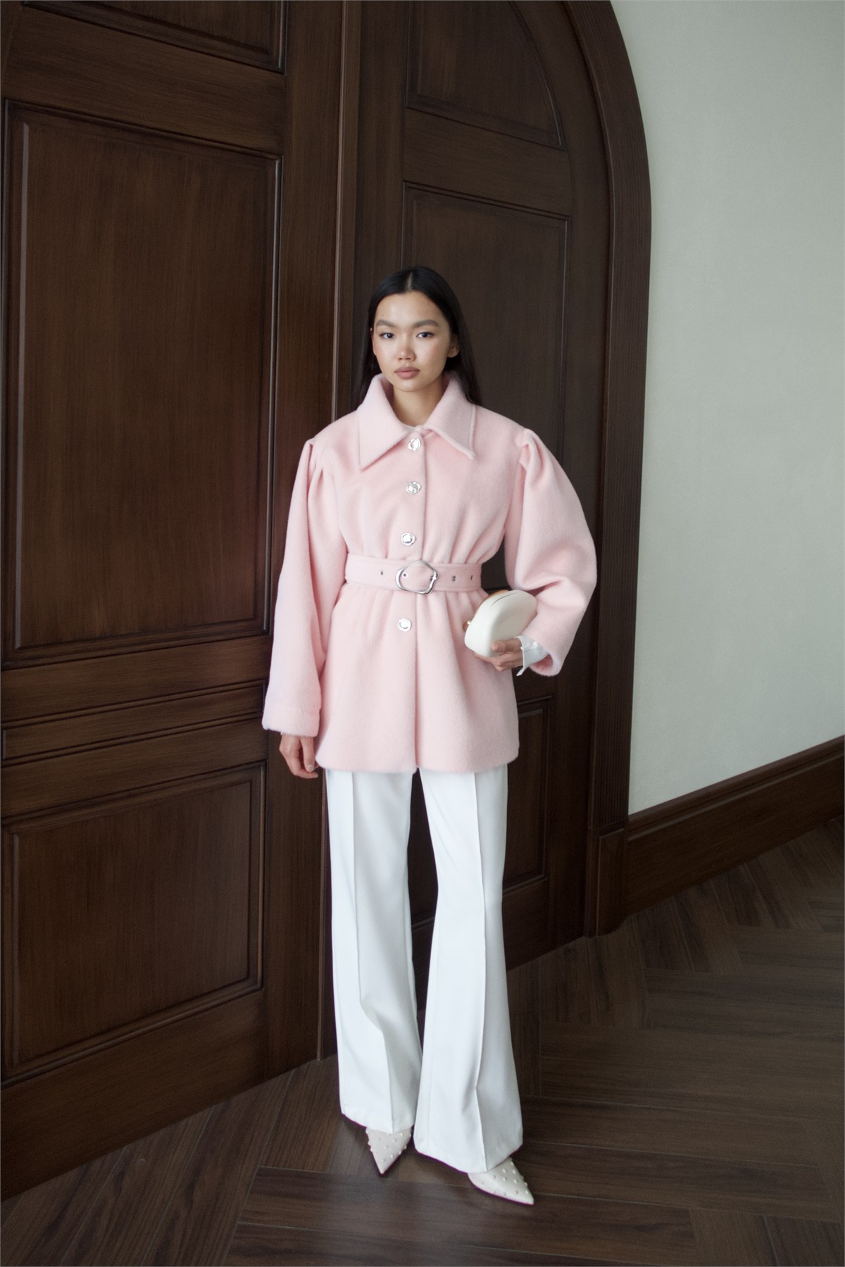 Beli Lastikli Goldfox Ceket - PEMBE