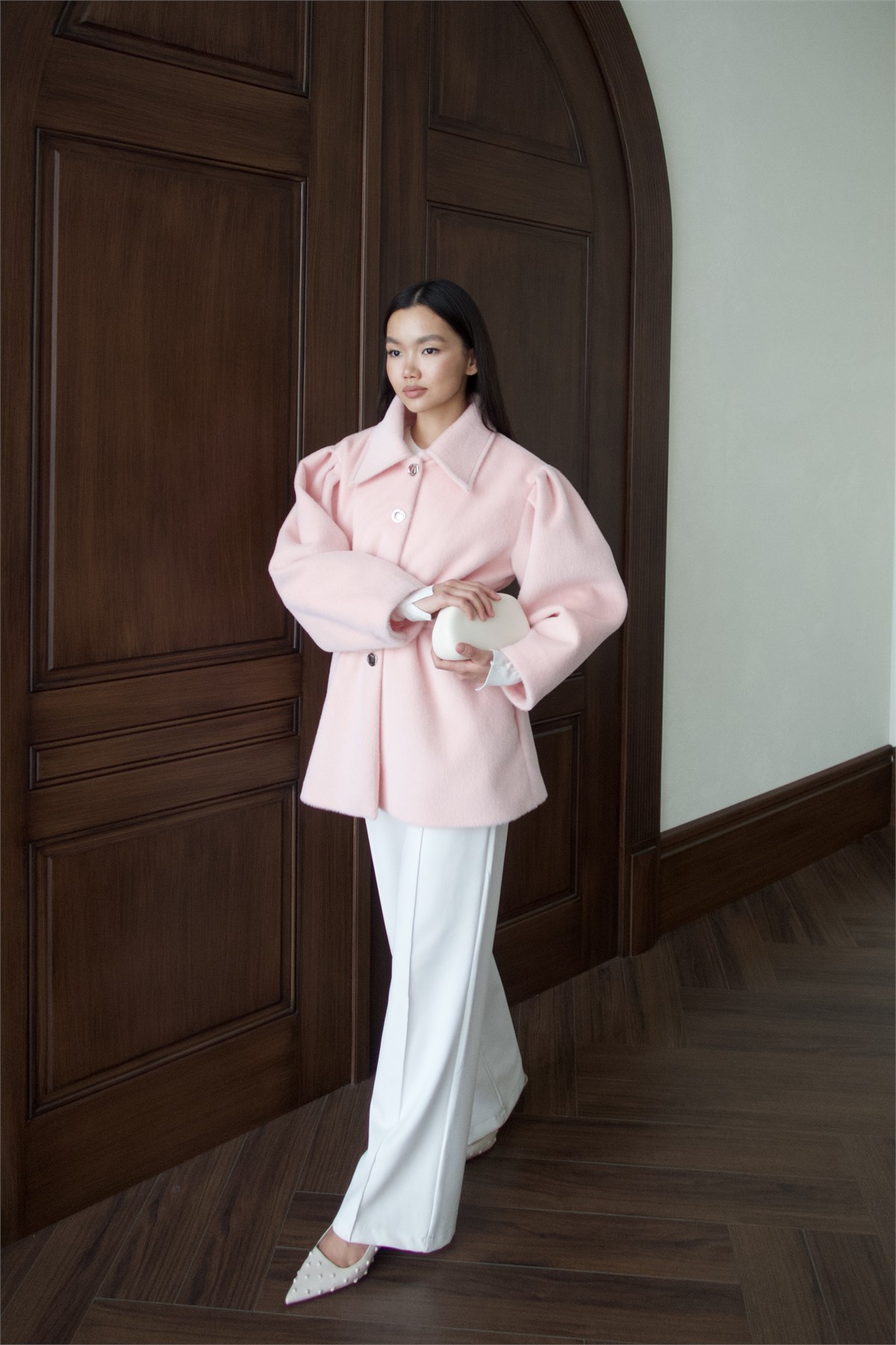 Beli Lastikli Goldfox Ceket - PEMBE