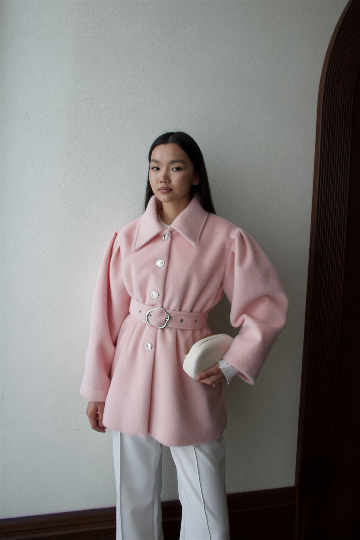Beli Lastikli Goldfox Ceket - PEMBE
