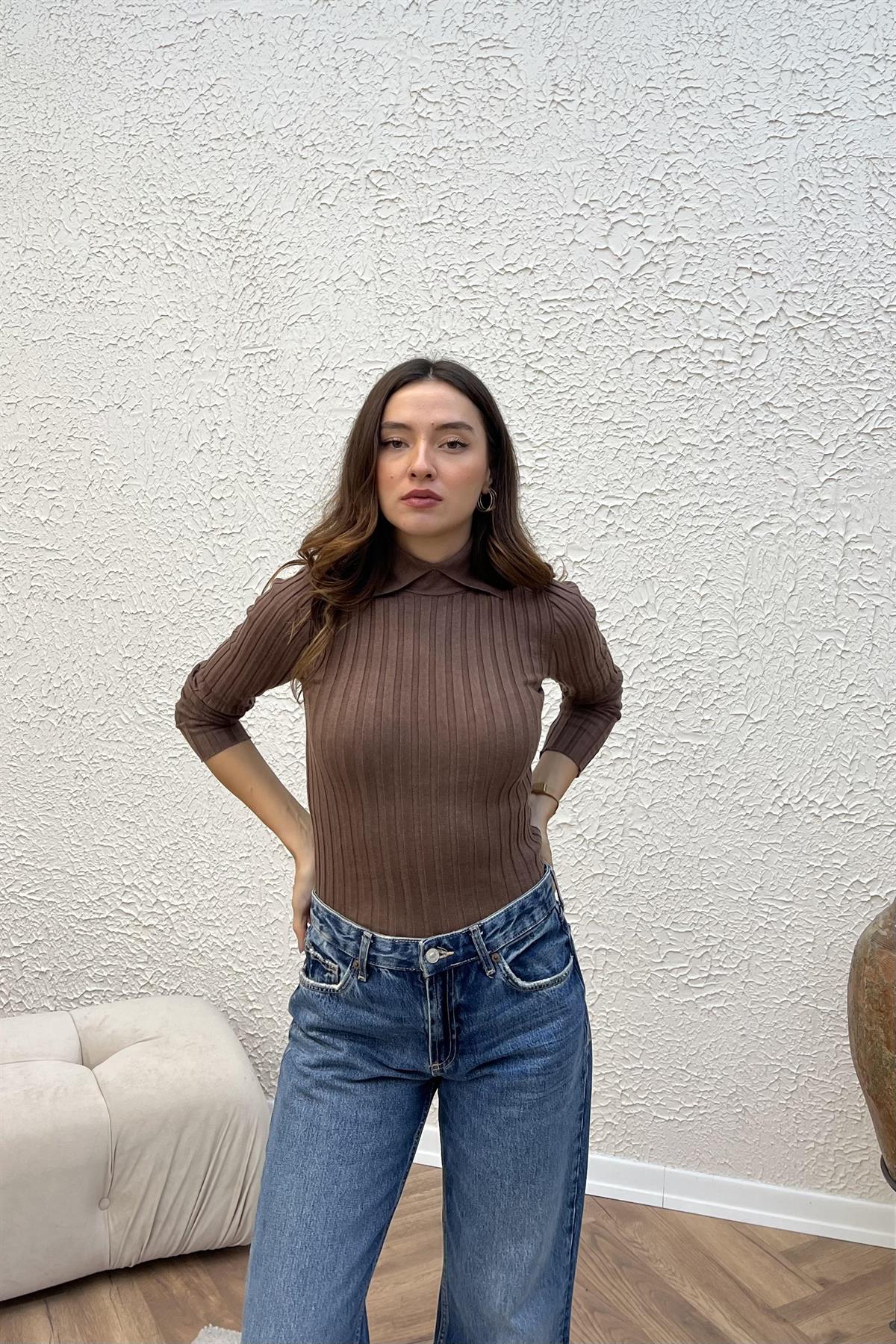 Triko Body - KAHVERENGİ