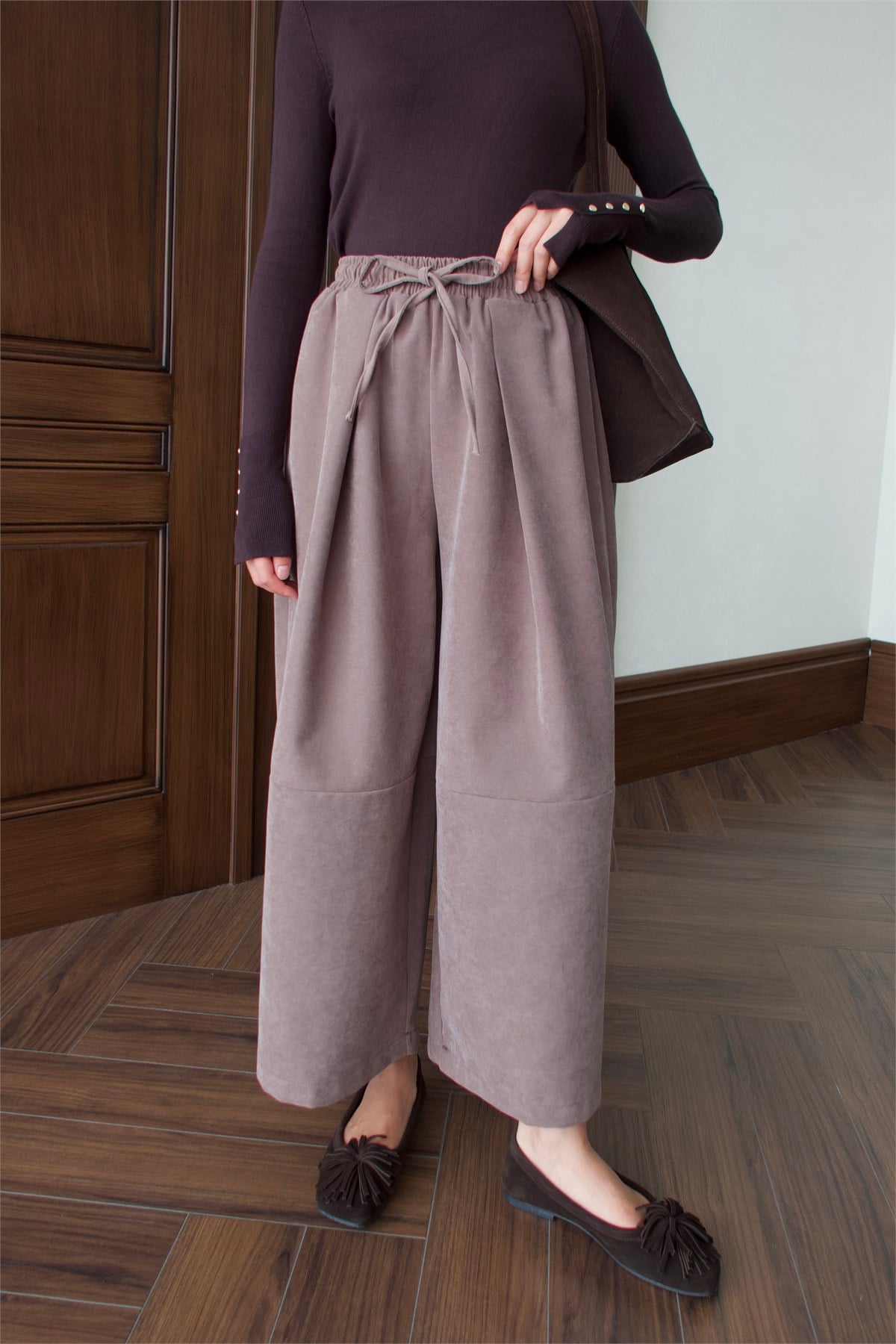 Gabardin Pantolon - KOYU VİZON