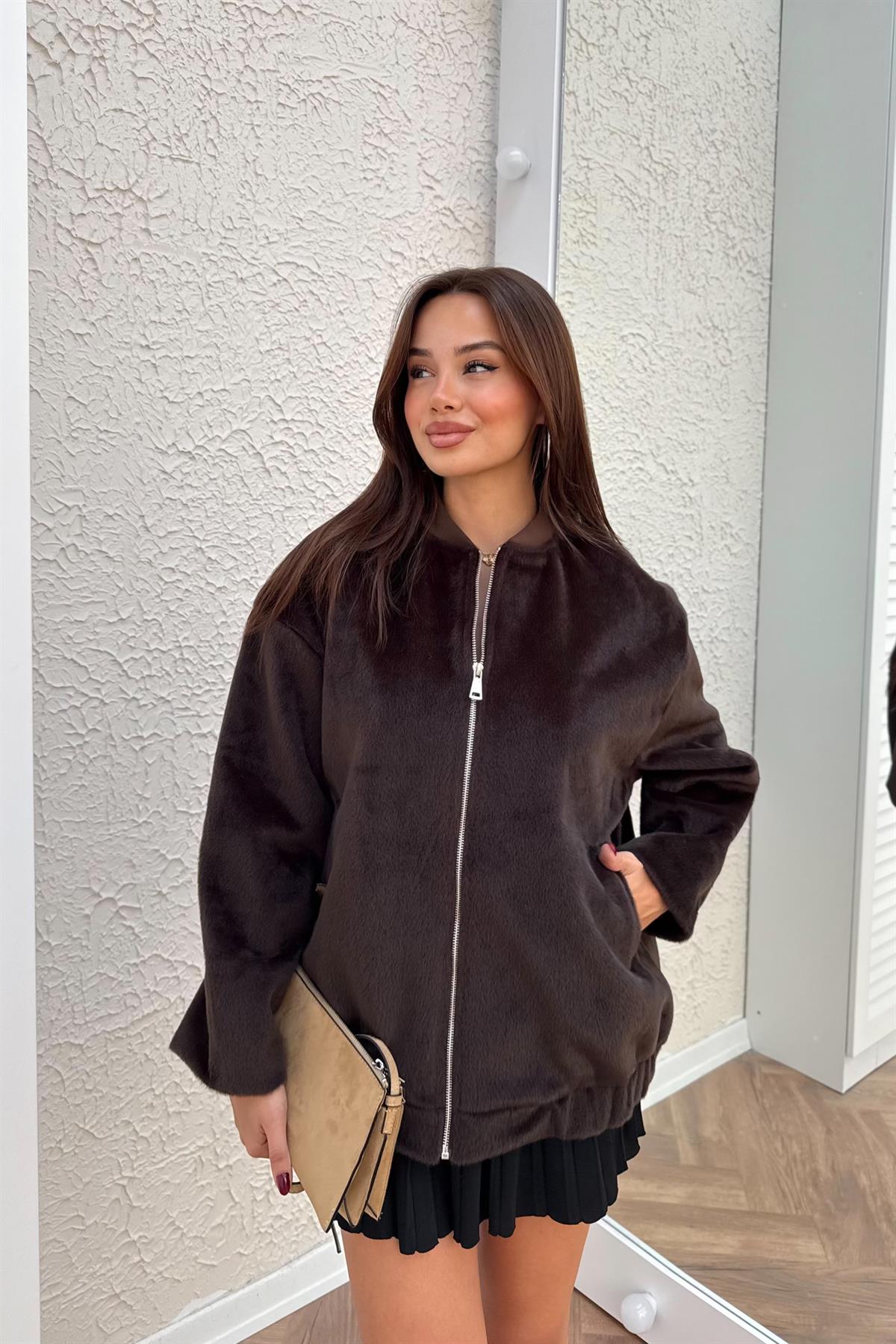 Goldfox Bomber Ceket - KAHVERENGİ