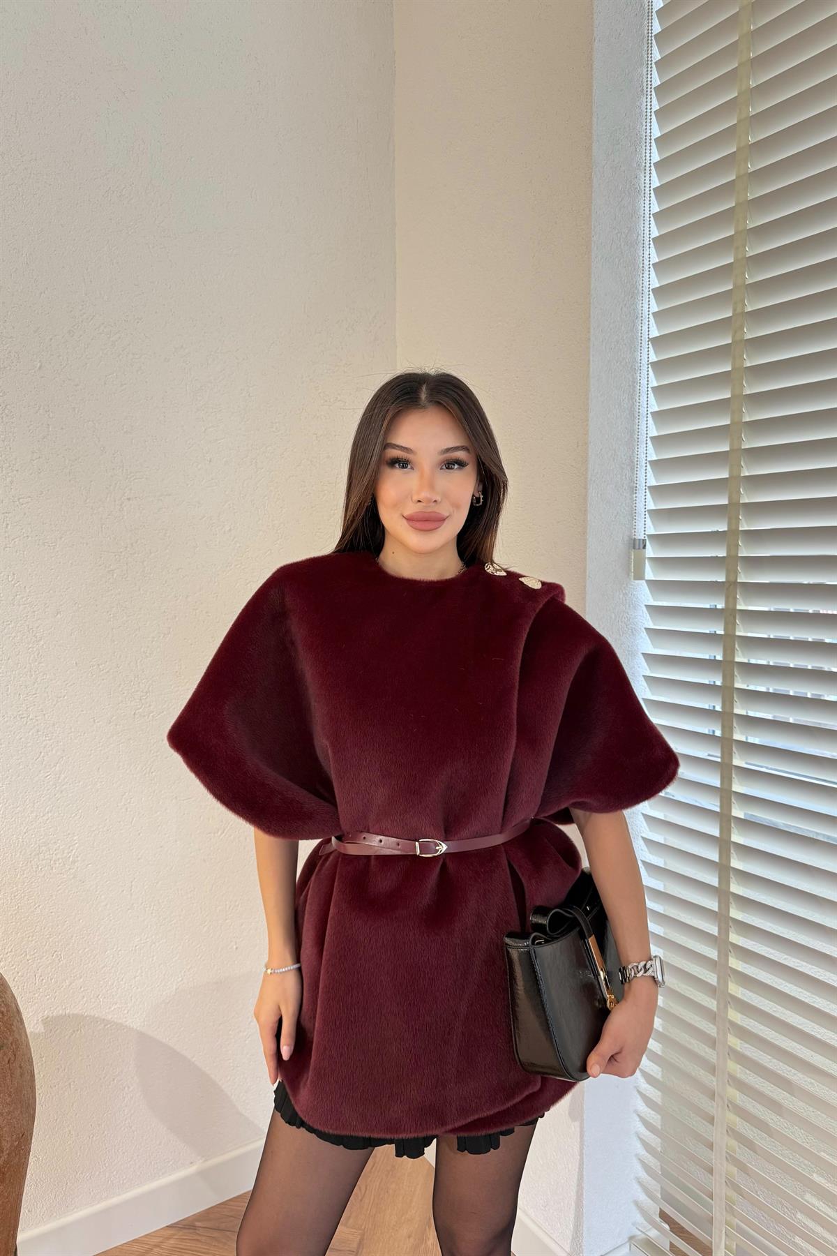 Kemerli Goldfox Yelek - BORDO