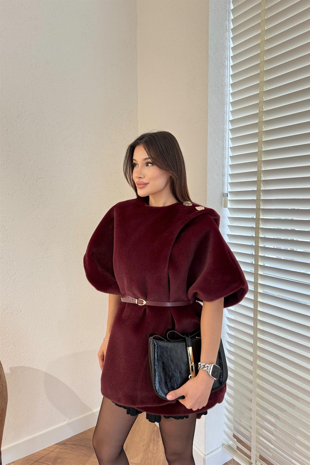 Kemerli Goldfox Yelek - BORDO