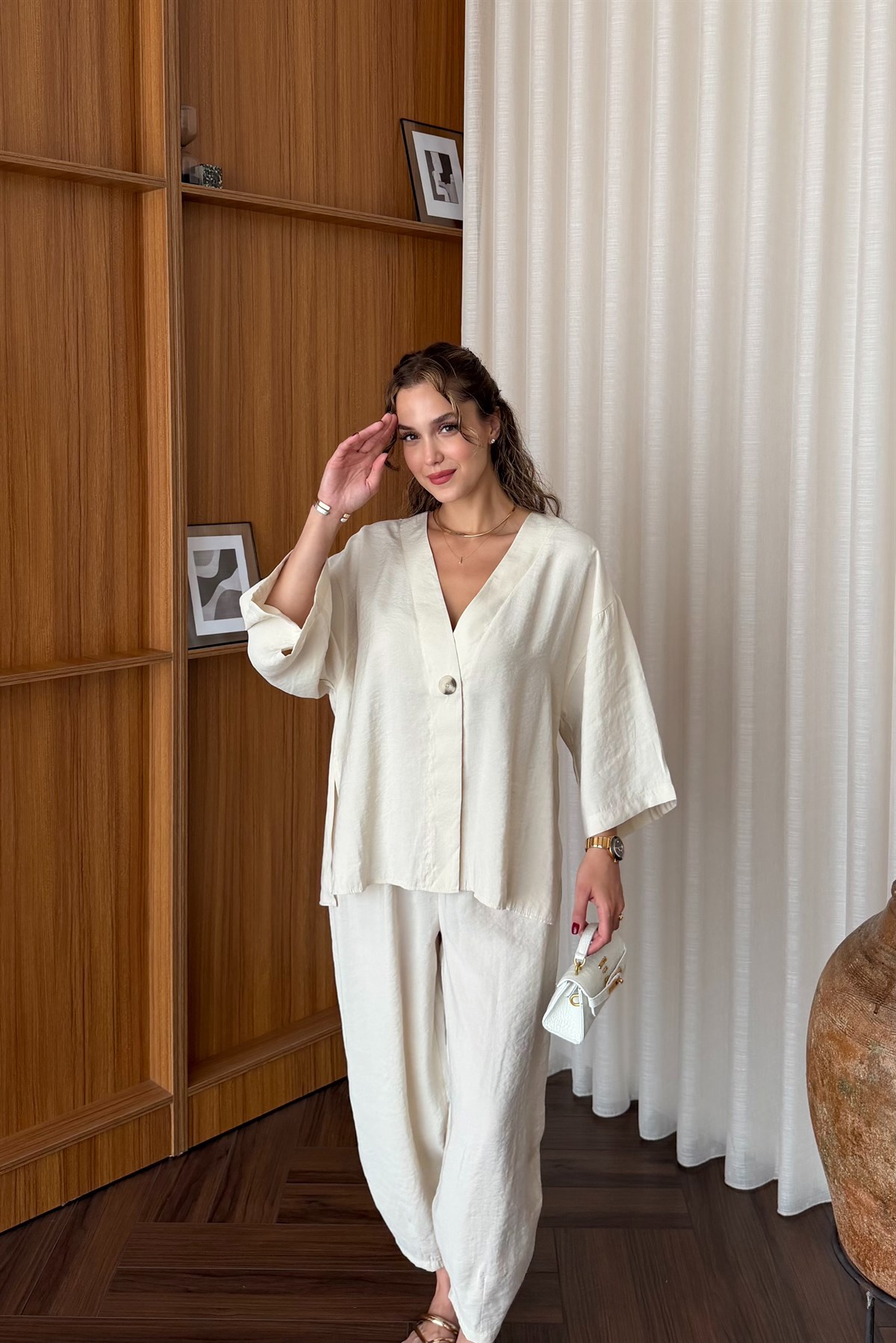 Kimono Pantolon Takm - TAŞ