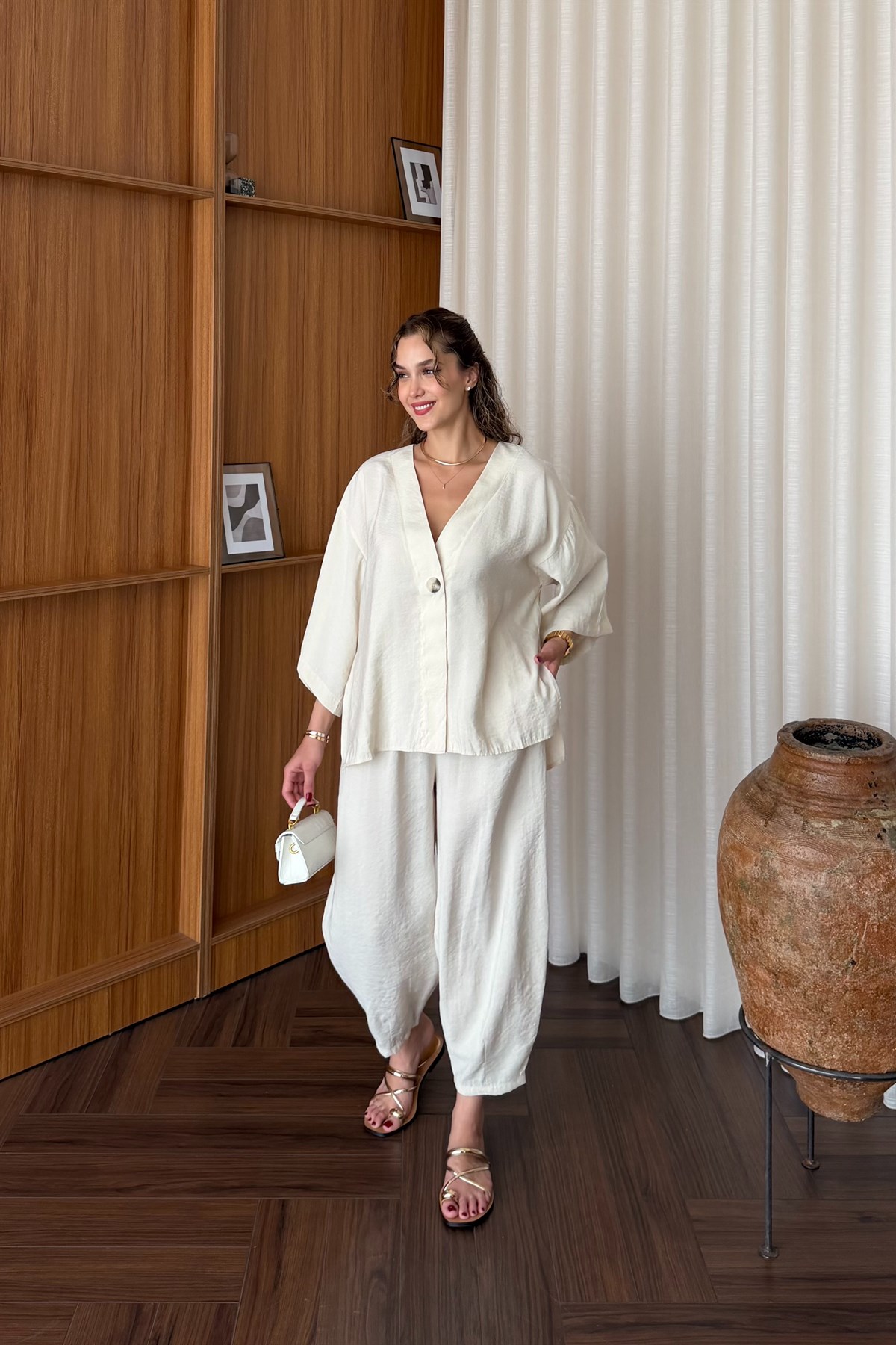 Kimono Pantolon Takm - TAŞ