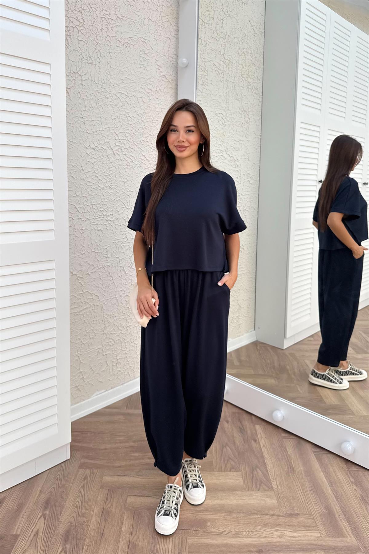 Oysho Tişört Pantolon Takım - LACİVERT