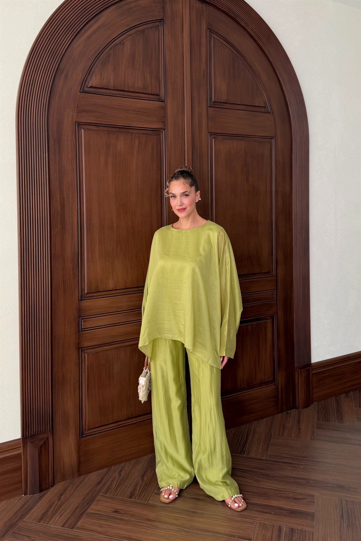 Vual Tunik Pantolon Takım - YAĞ YEŞİLİ