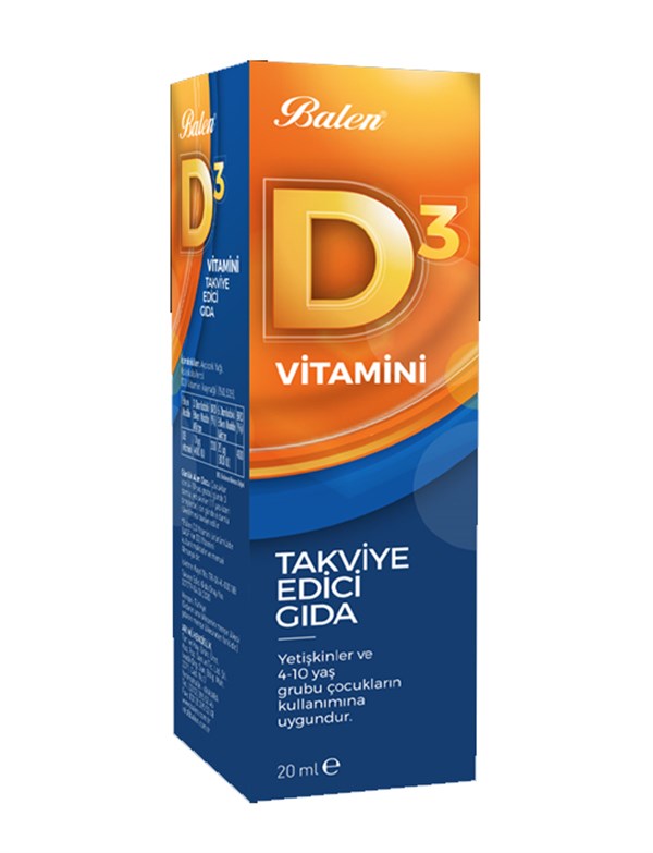 Balen D 3 Vitamini (Sıvı) 20 ml