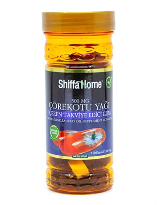 Shiffa Home Çörekotu Yağı Softjel 500 mg