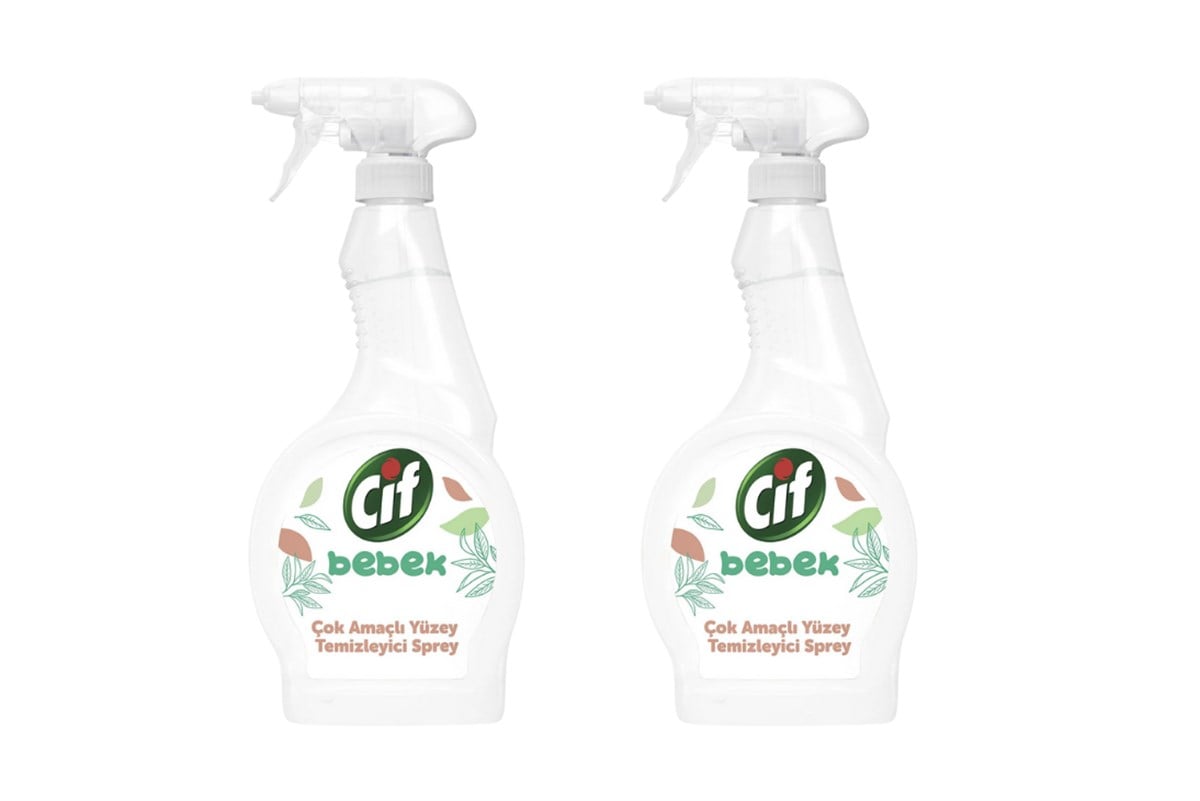 Cif Bebek Çok Amaçlı Yüzey Temizleyici Sprey 2x 500 ml Cif