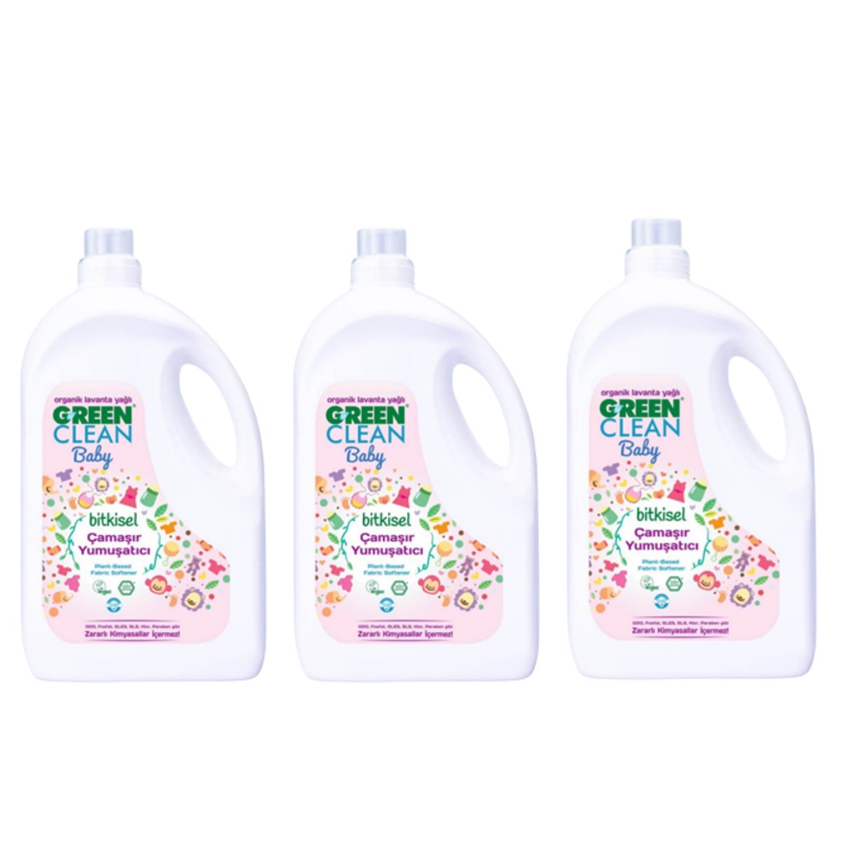 U Green Clean Baby Bitkisel Yumuşatıcı 3x 2750 ml Lavanta U Green Clean