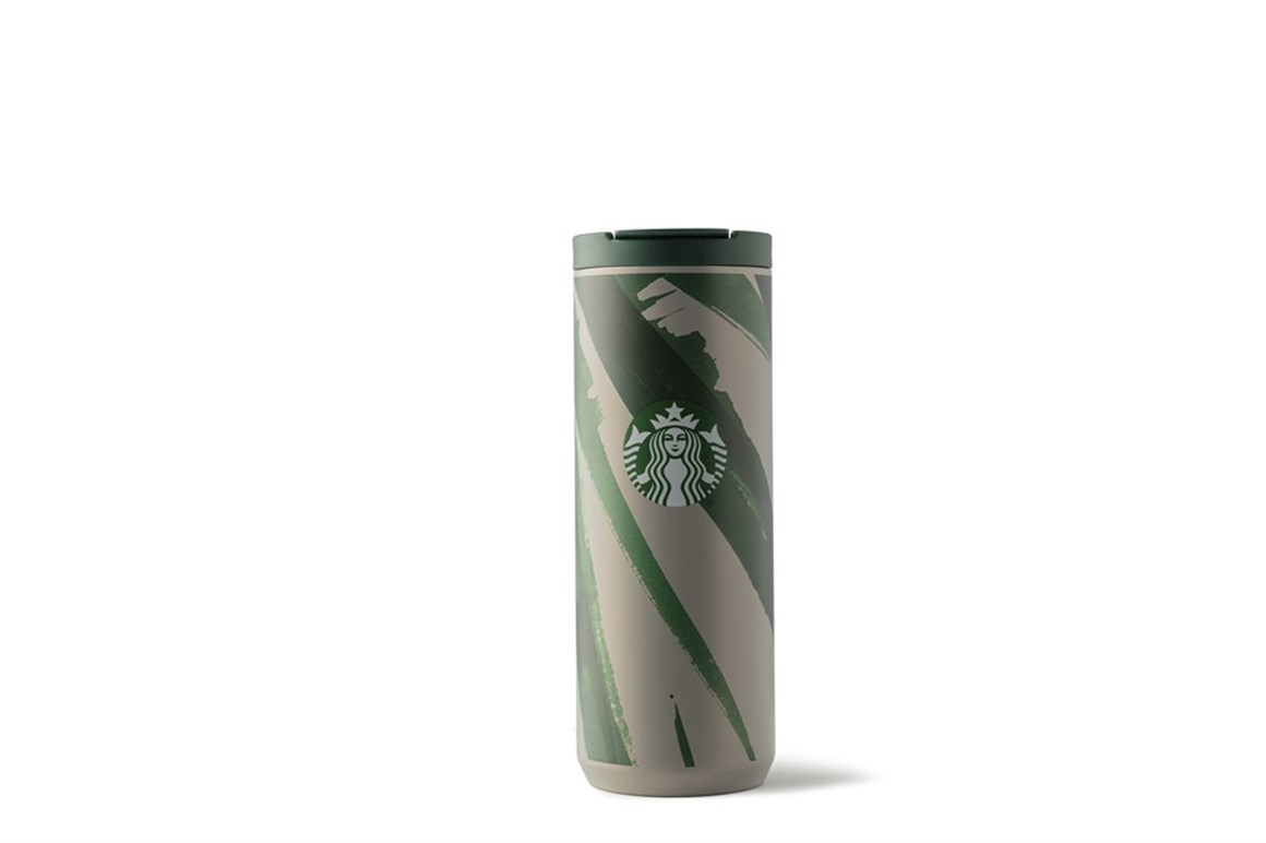 Starbucks®  Klasik Seri Termos - Gri-Yeşil Renkli 473ml