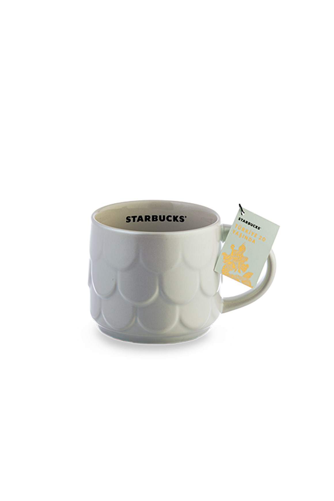 Starbucks® Desenli Seramik Kupa - Beyaz - 414 ml - 11148298 