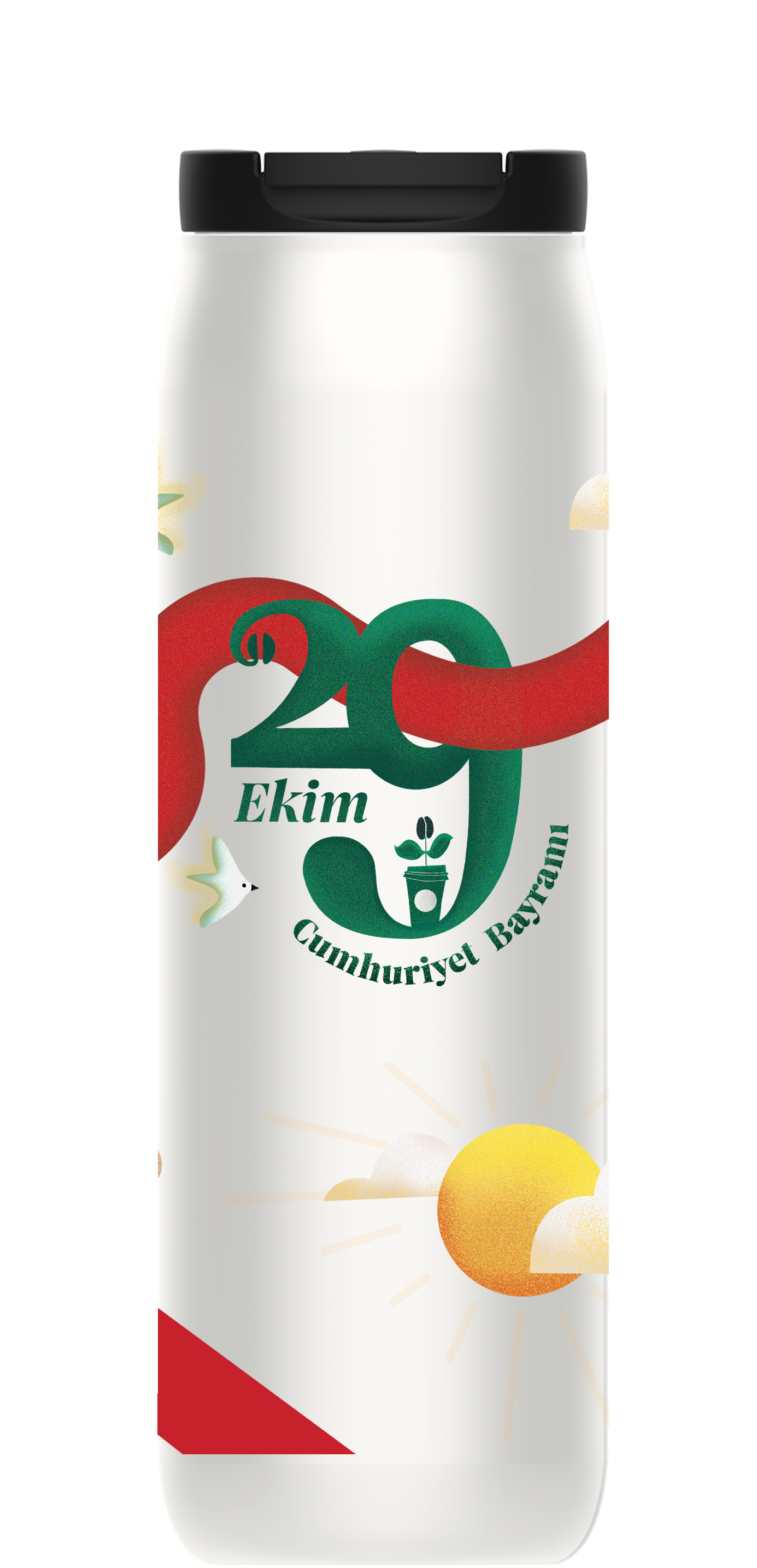 Starbucks® Paslanmaz Çelik Termos - Cumhuriyet Bayramı 2024 Tasarımlı - 473 ml - 11165359