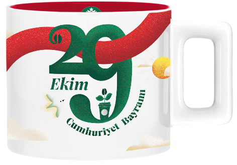 Starbucks® Seramik Kupa - Cumhuriyet Bayramı 2024 Tasarımlı - 89 ml - 11165360