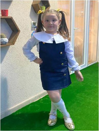 İPEK KİDS KIZ ÇOCUK KOT SALOPET POPLİN GÖMLEK KOMBİN