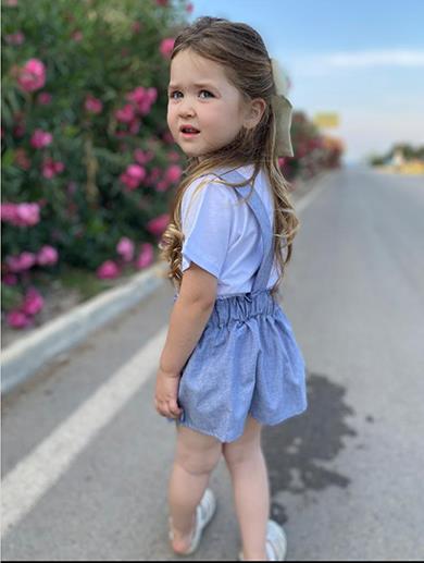 İPEK KİDS MİNNİE TSHİRT SALOPET 2 PARÇA ÜRÜN 