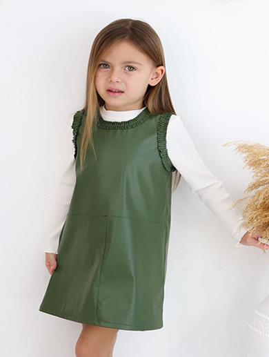 İPEKKİDS FİTİLLİ BADİ DERİ JİLE KOMBİN YEŞİL