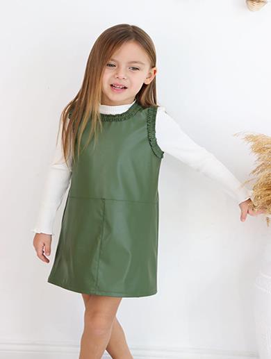 İPEKKİDS FİTİLLİ BADİ DERİ JİLE KOMBİN YEŞİL