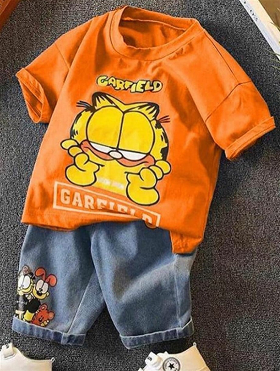 Garfield Alt Üst Takım Turuncu