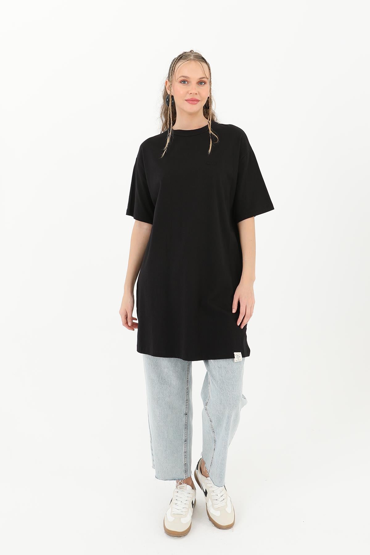 Kadın Basic T-shirt - 30727TSH - BLACK
