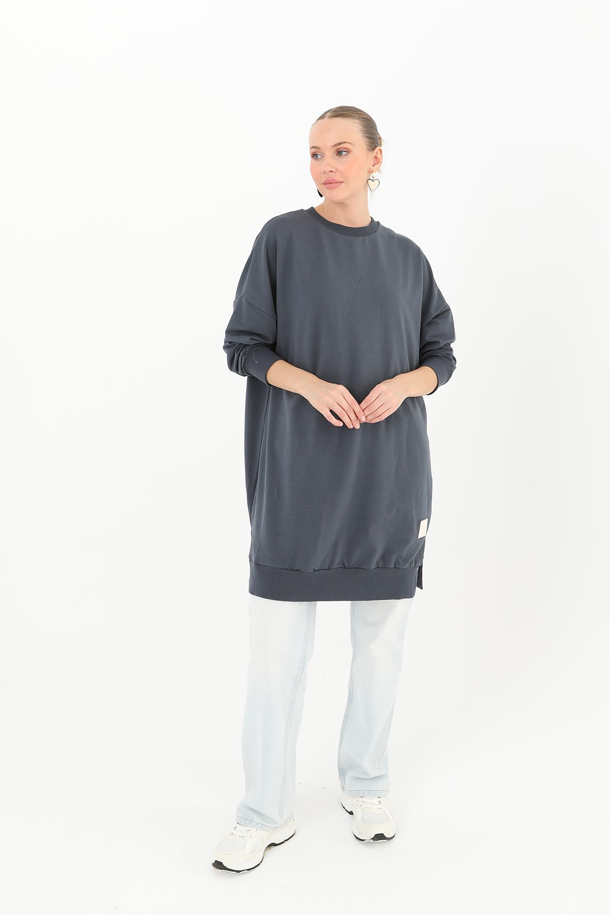 Kadın Basic Tunic - 30644TUN - Lacivert Tunik Soul 