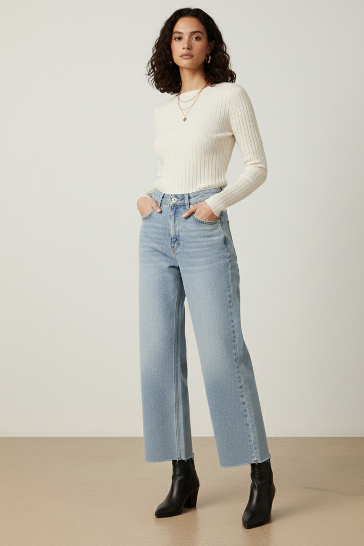 Kadın Basic Denim Pantolon -32196PNT Mavi Pantolon Soul 