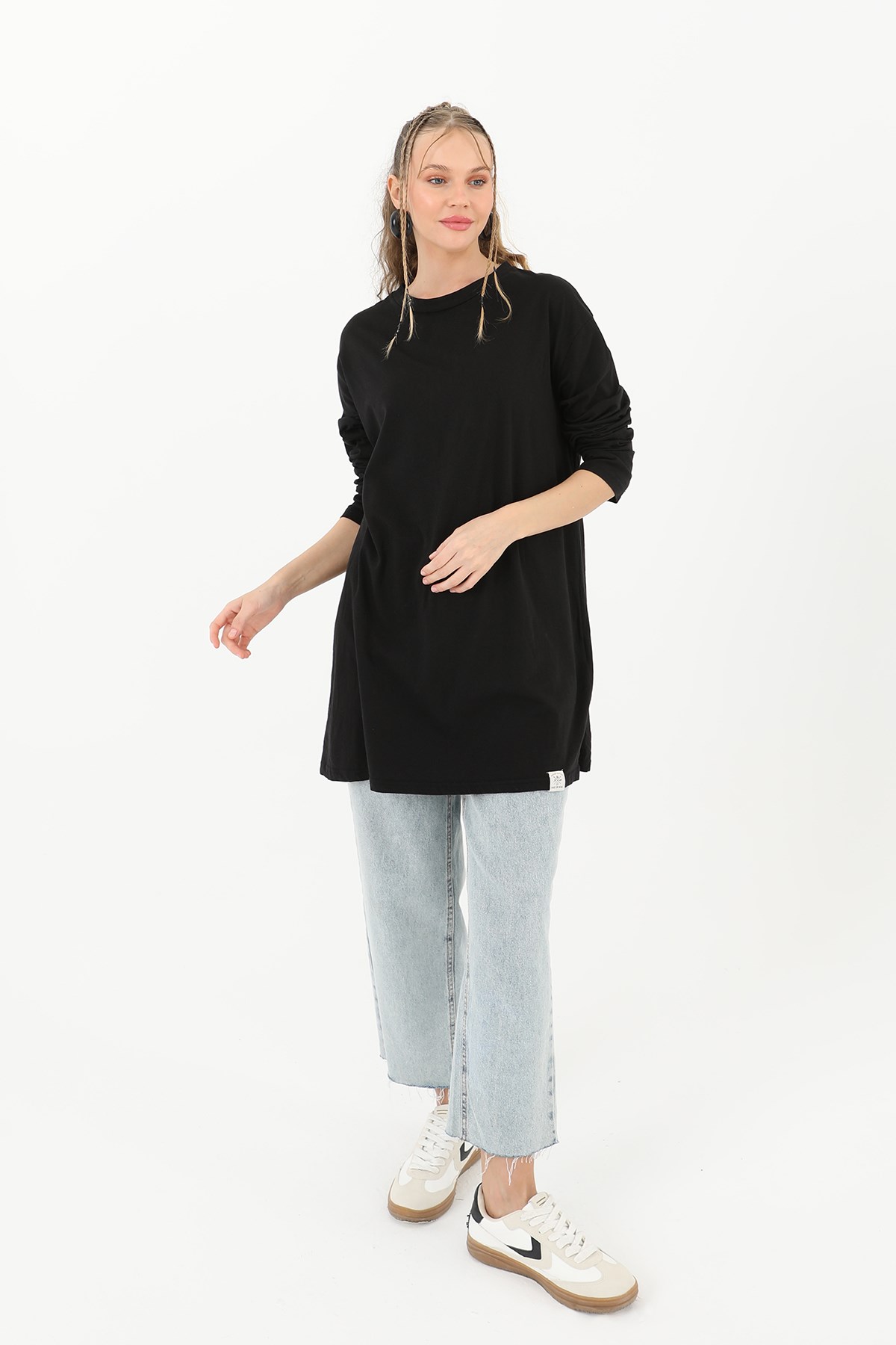 Kadın Basic Tunik - 30726TUN Siyah Tunik Soul 