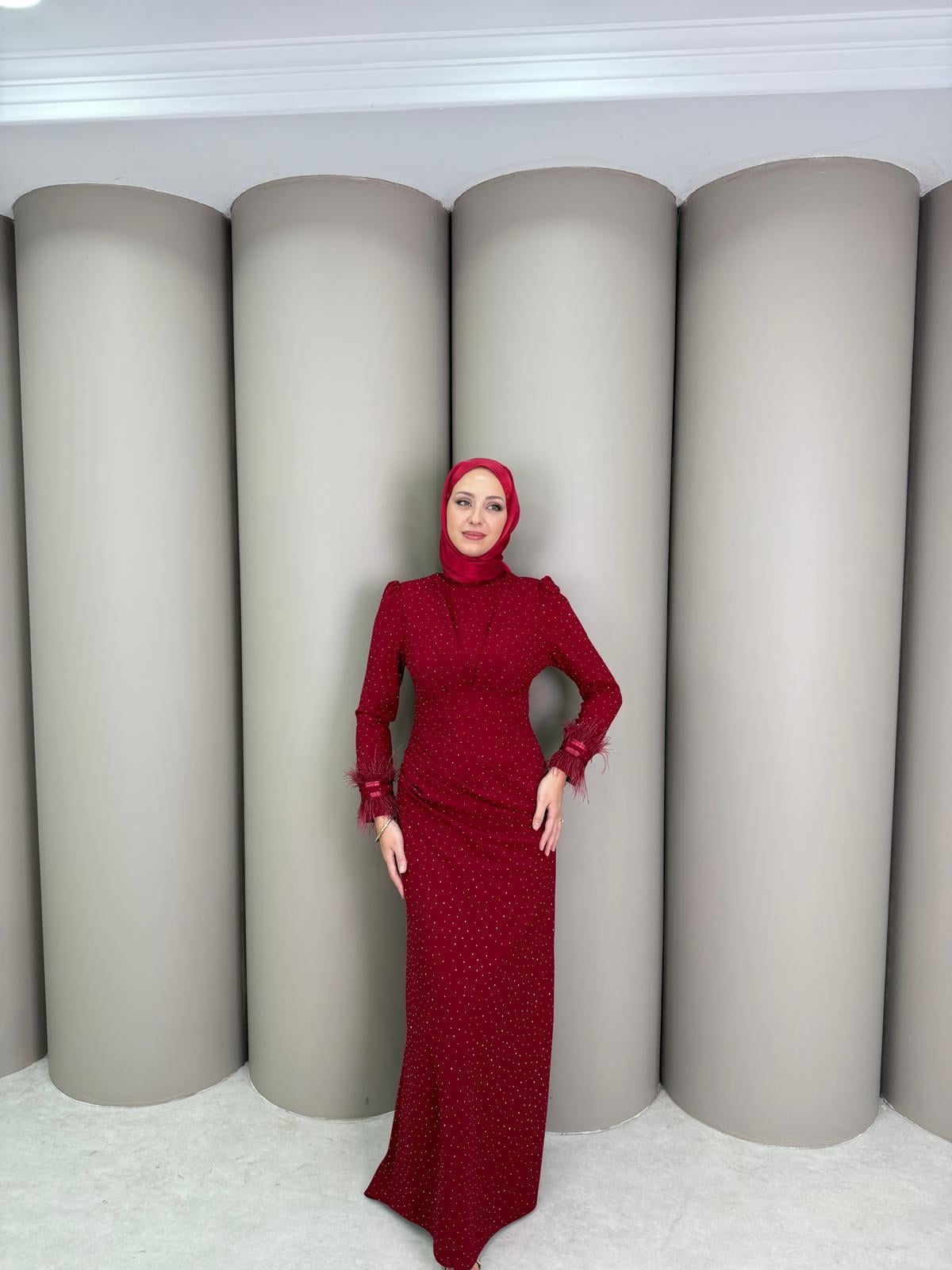 Abiye
Beste Abiye Bordo 