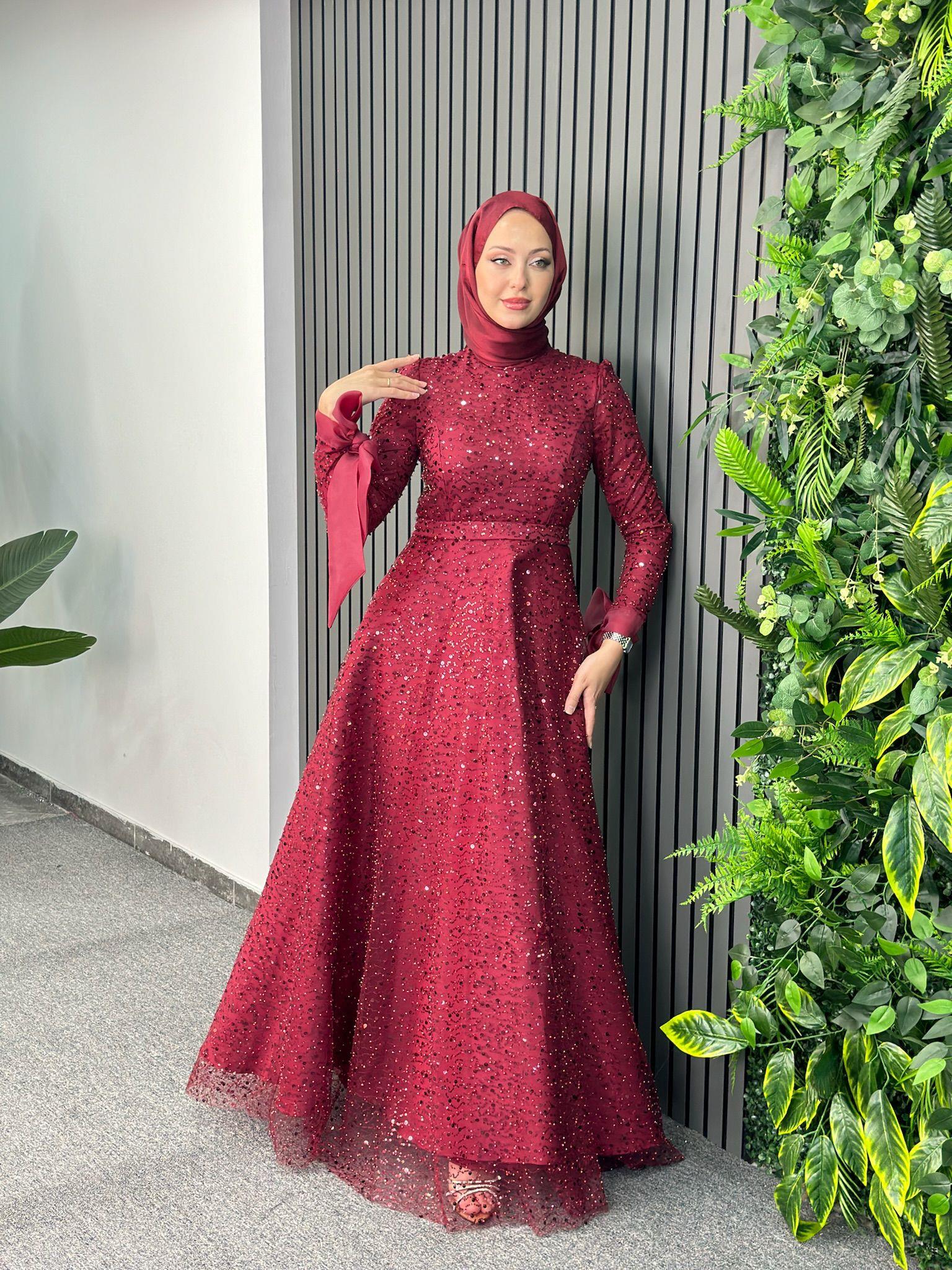 Abiye
Betül Abiye Bordo 