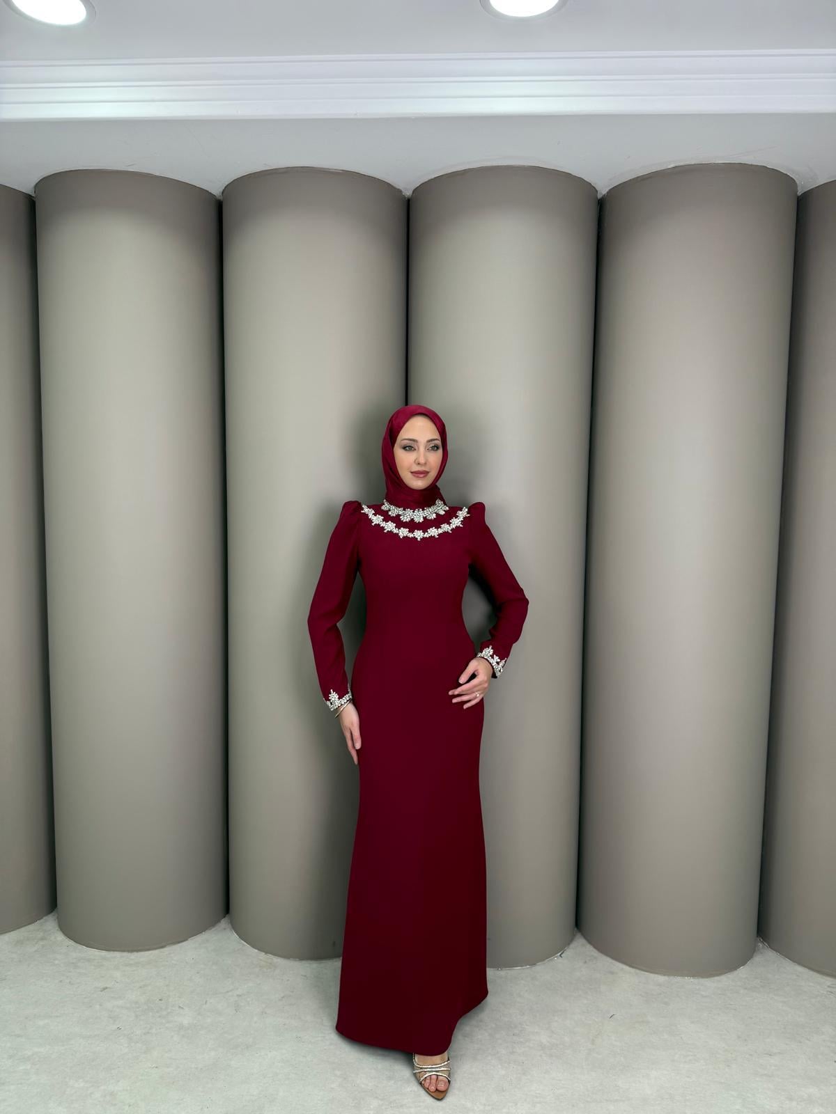 Abiye
Billur Abiye Bordo