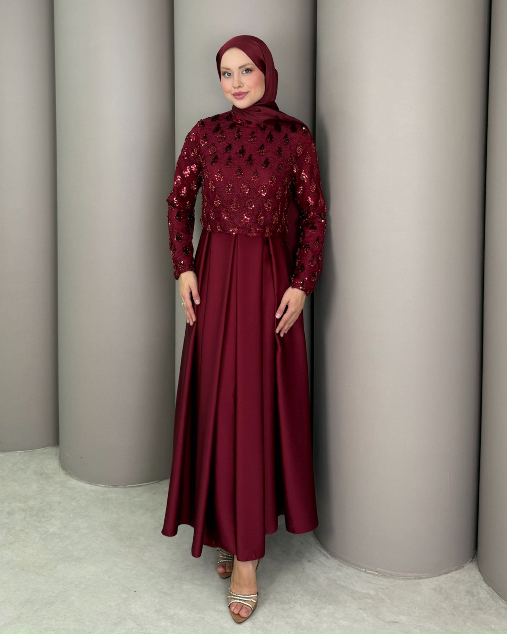 Abiye
Gonca Abiye Bordo 