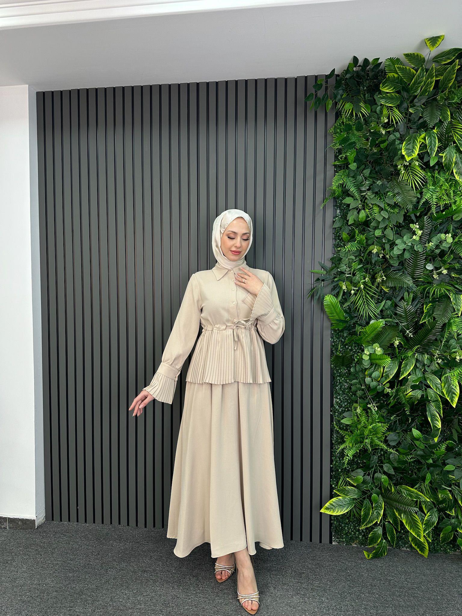 Abiye
Miray Takım Bej