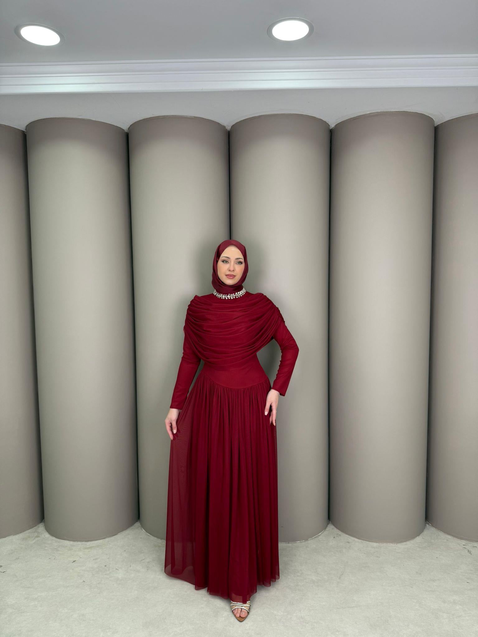 Abiye
Sevde Abiye Bordo