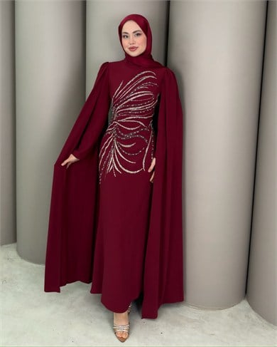Abiye
Elmas Abiye Bordo 