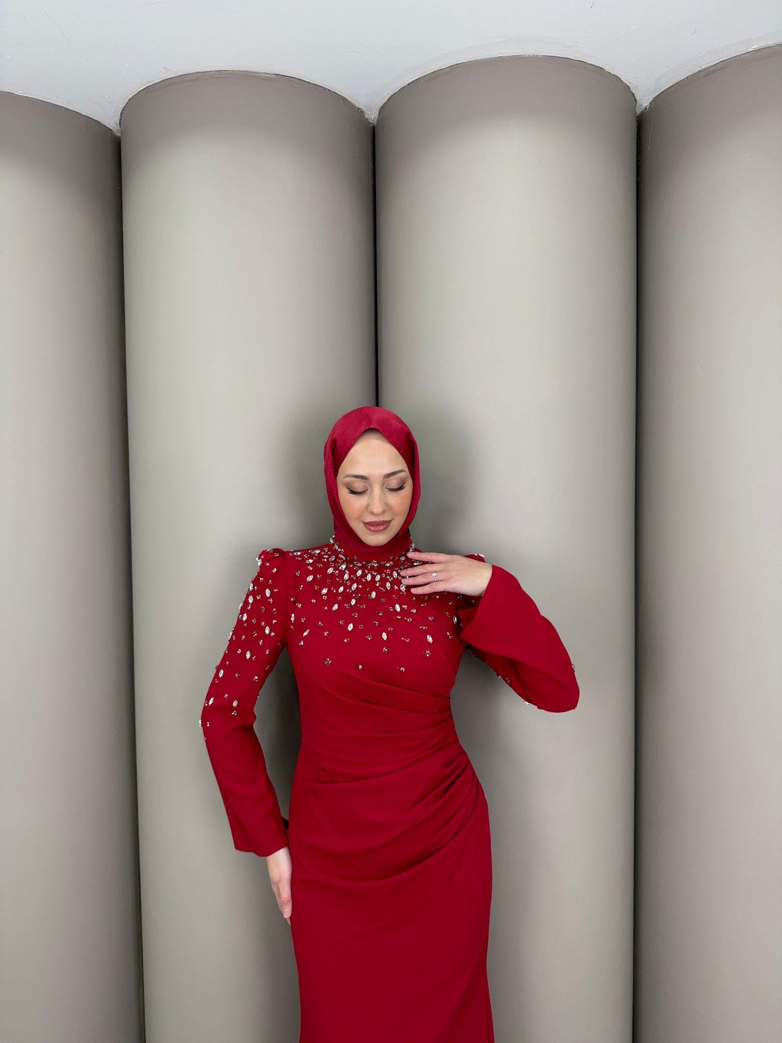 Abiye
Ahsen Abiye Bordo