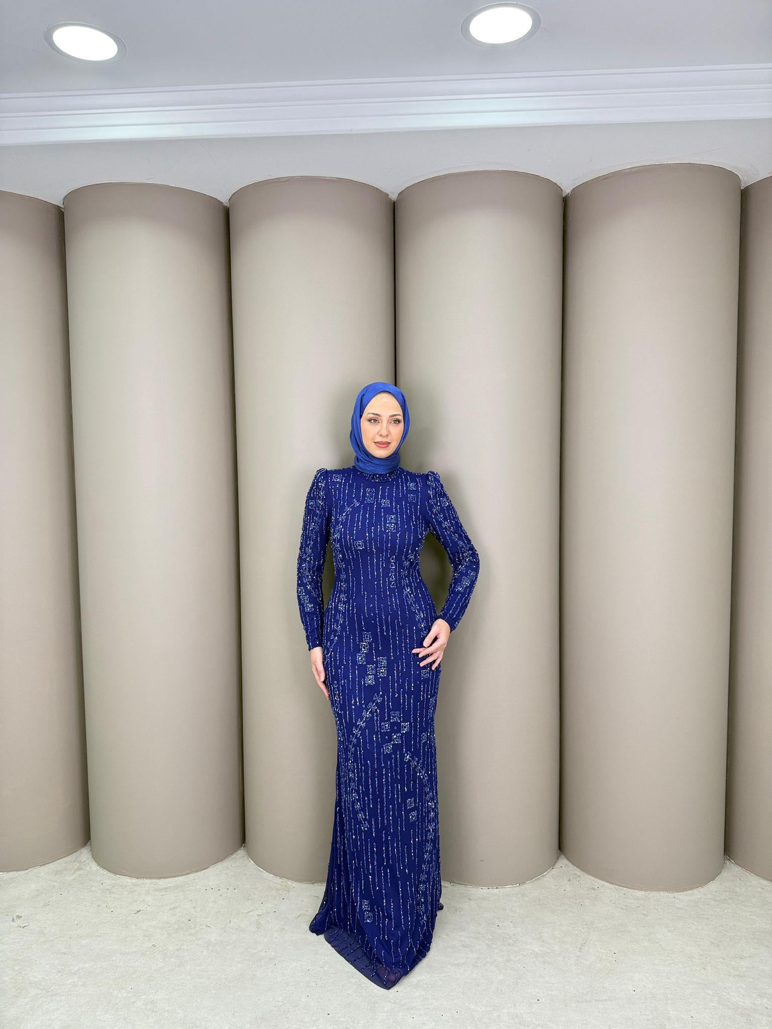 Abiye
Begüm Abiye Saks Mavi