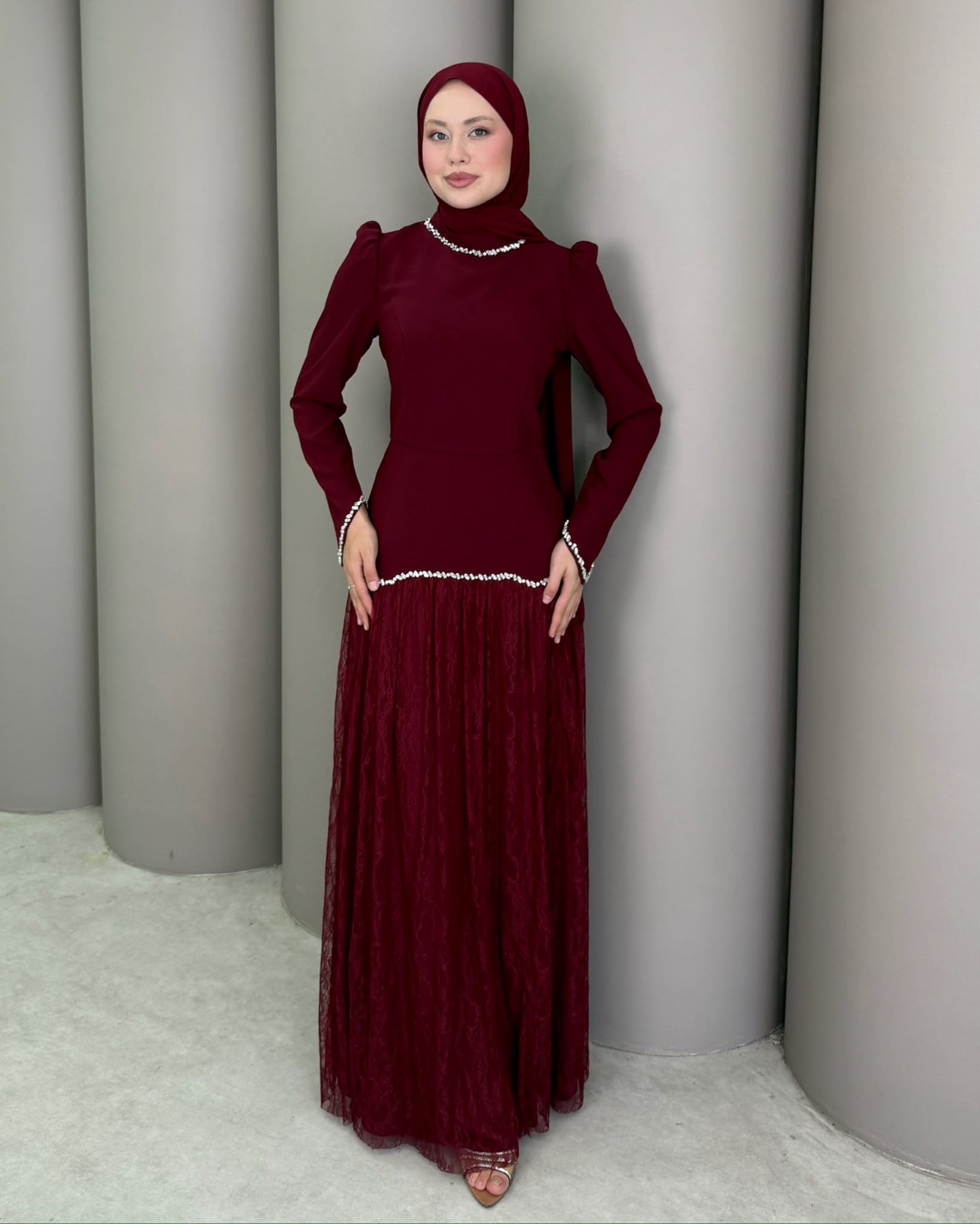 Abiye
Beyza Abiye Bordo 