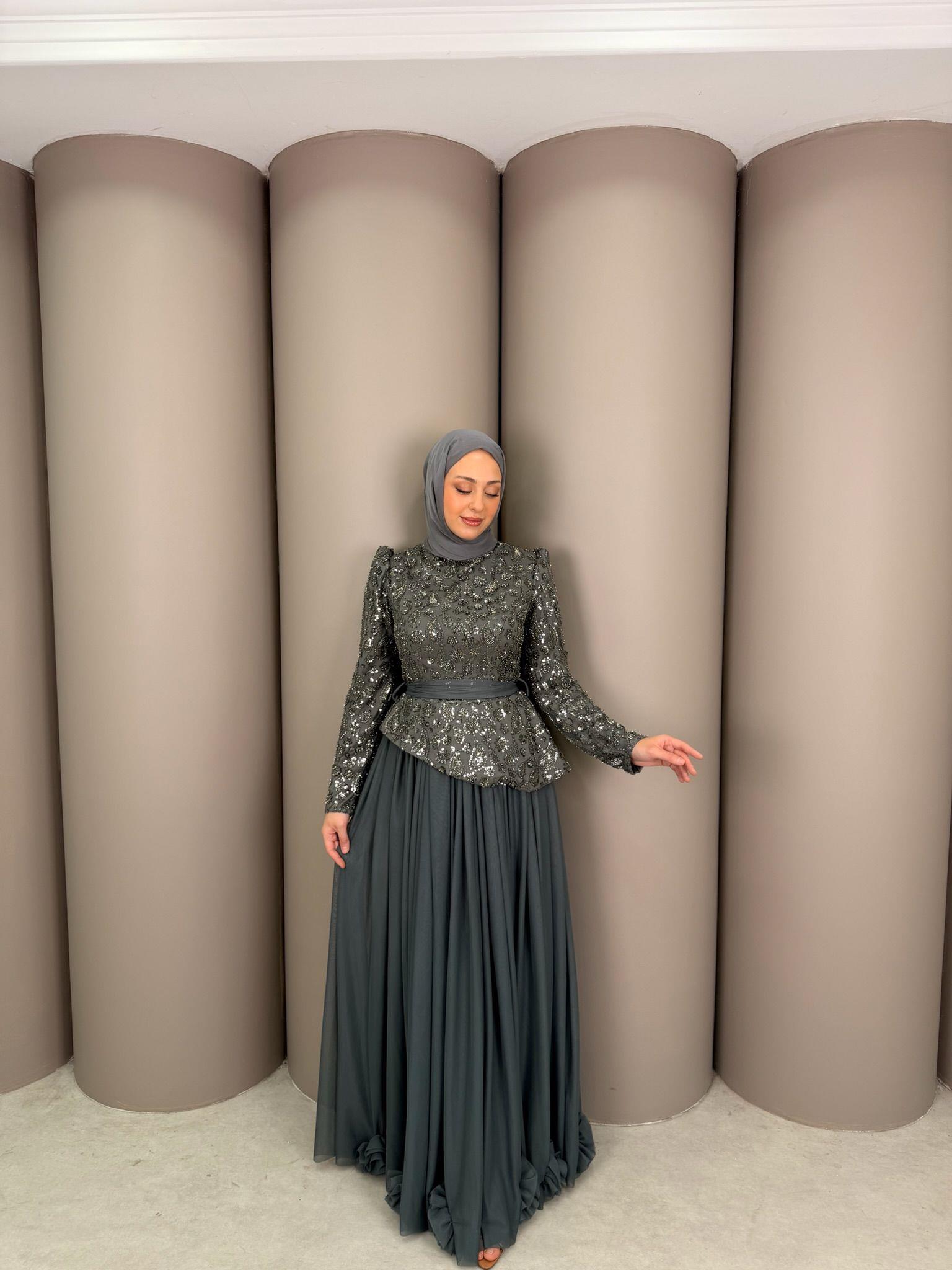 Abiye
Flower Abiye Gri 