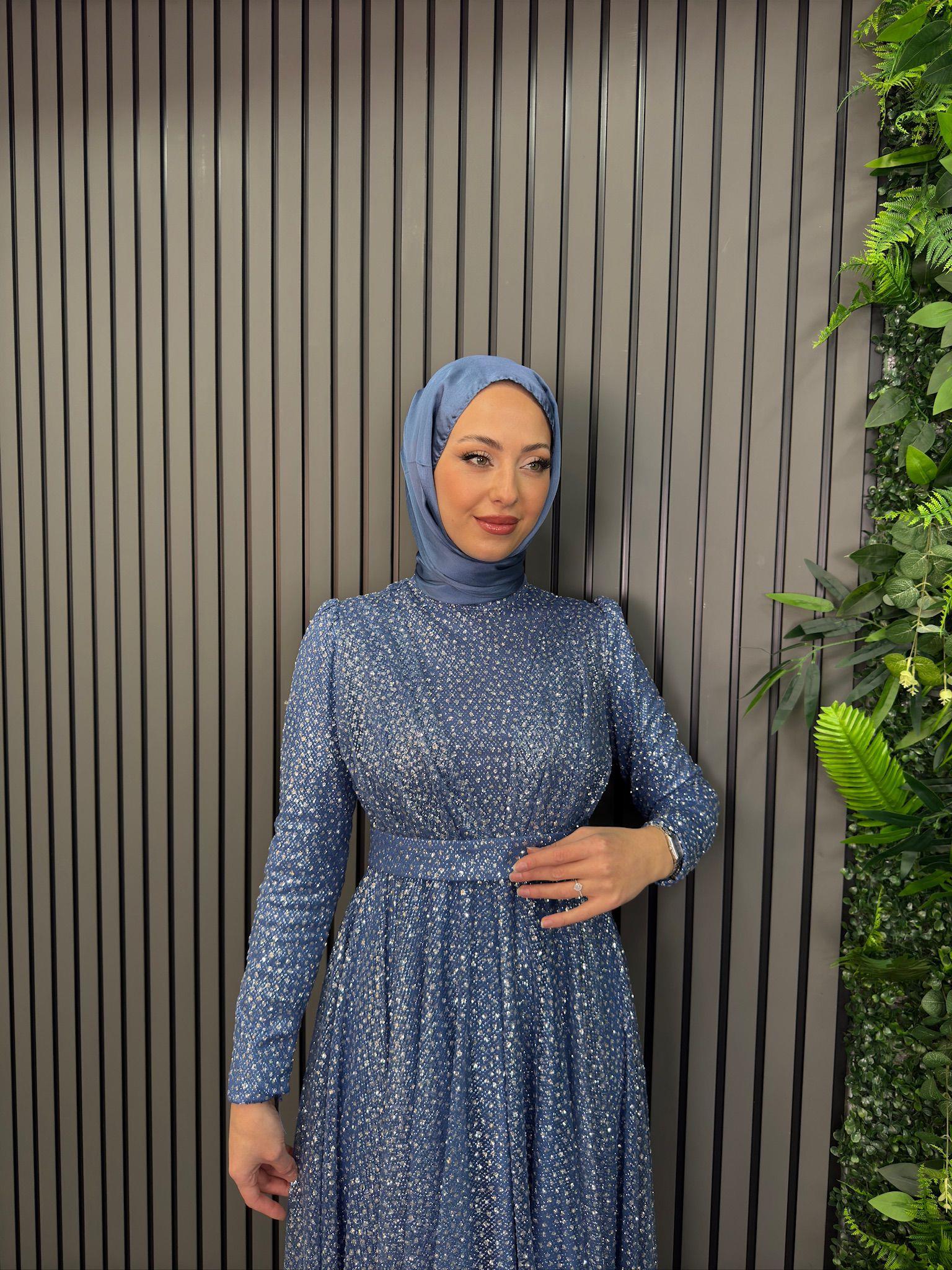 Abiye
Işıltı Abiye İndigo