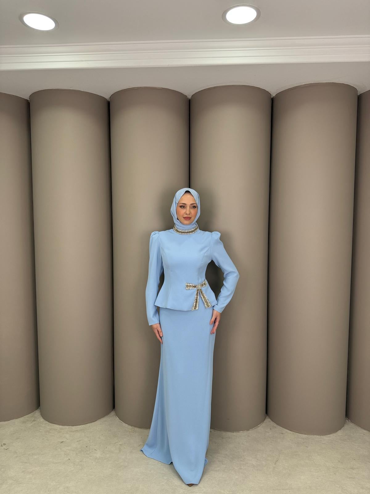 Abiye
Linda Takım Bebe Mavi 