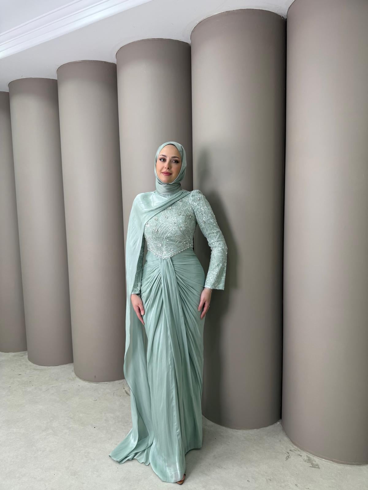 Abiye
Samira Abiye Mint Yeşil