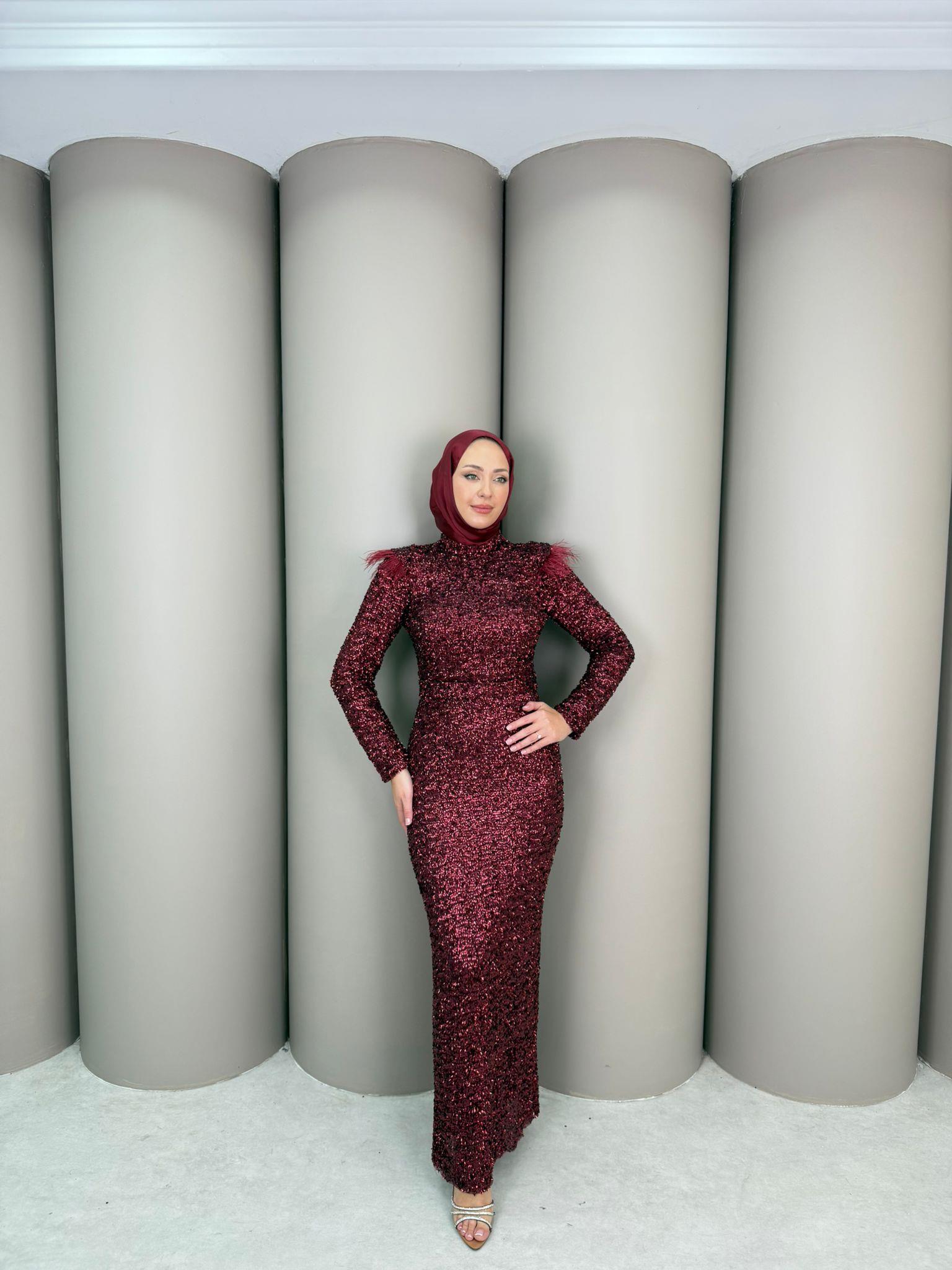 Abiye
Zambak Abiye Bordo