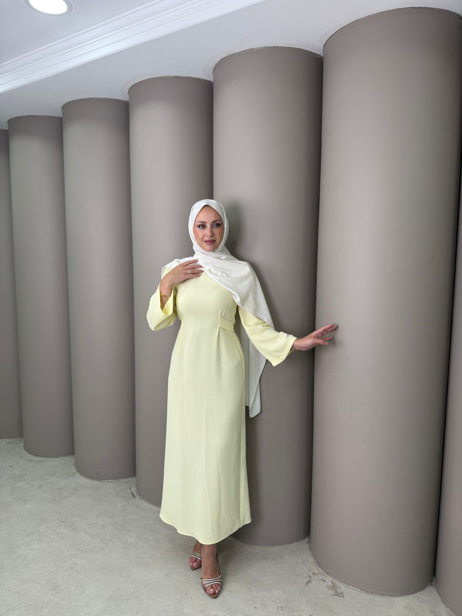 Elbise
Kendinden Kemerli Elbise Sarı 