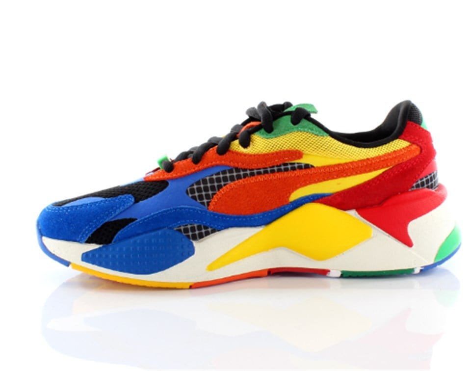 373428-01Puma x Rubik's RS-X3 Multicoloured Low Lace Up
